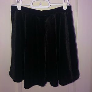 Black Velvet Skirt